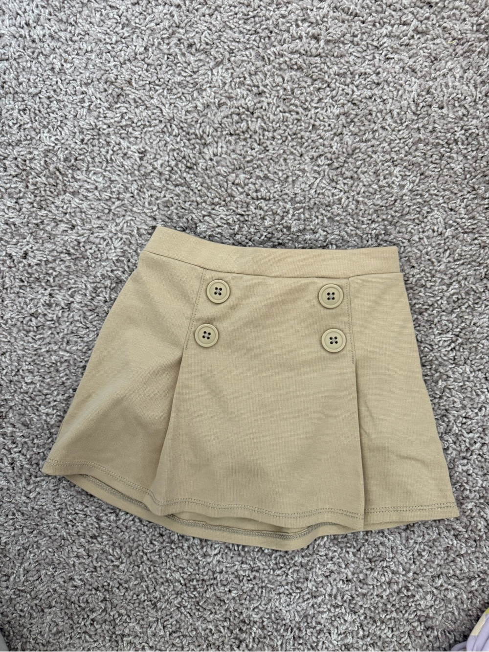 The Children's Place Khaki Button-Front A-Line Skirt